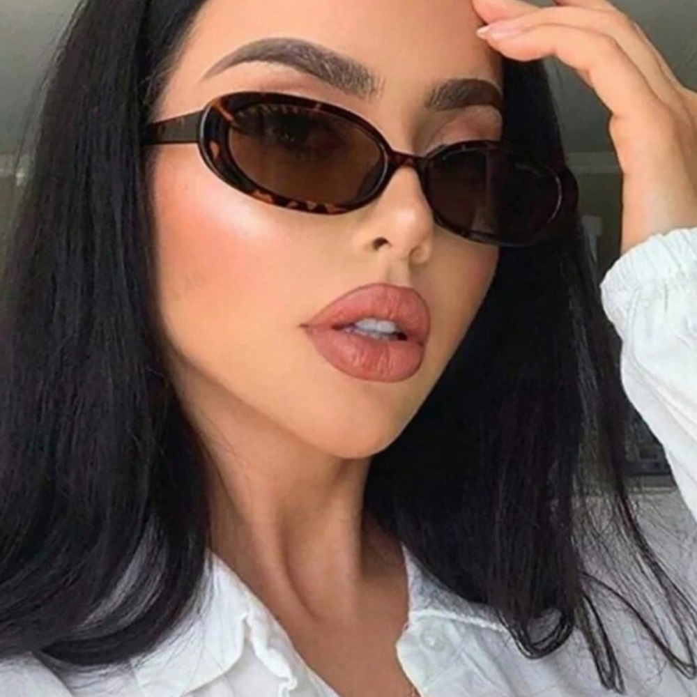 1 Pair Polygonal Minimalist Metal Frame Sunglasses,